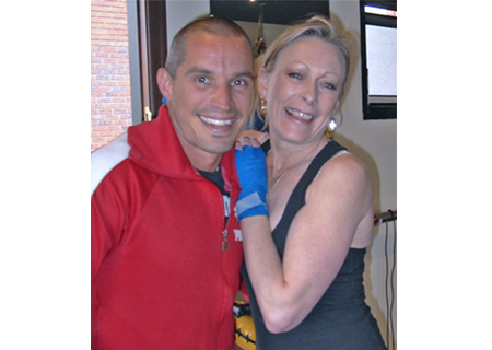 Keran and her personal trainer Nigel